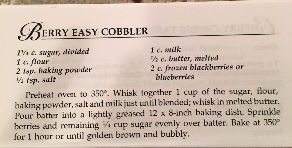 Berry Easy Cobbler Recipe